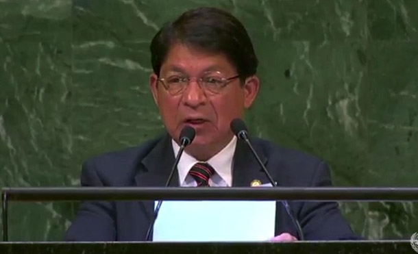Canciller denuncia ante la Asamblea General de Naciones Unidas, intervencionismo e injerencismo de Estados Unidos para frenar el desarrollo económico y social de Nicaragua