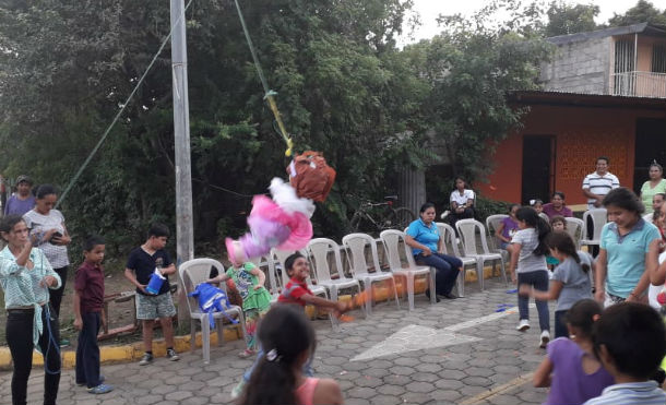 Alcaldía de Masaya entrega proyecto de adoquinado a familias del barrio Bella Vista