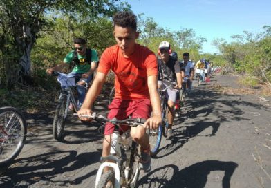 Malpaisillo: Realizan rally ciclístico rumbo al Cerro Negro