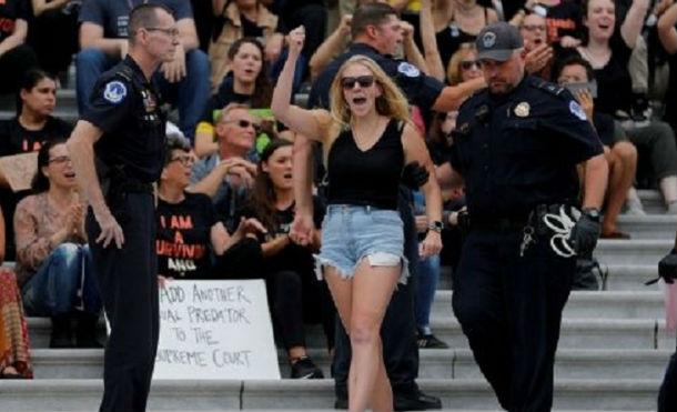 Más de 160 detenidos durante protestas contra Kavanaugh en EE.UU.