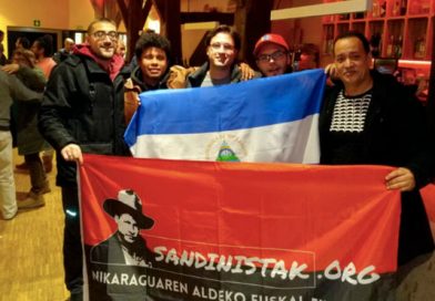 Sandinistas en España continúan en defensa y lucha por la paz en Nicaragua