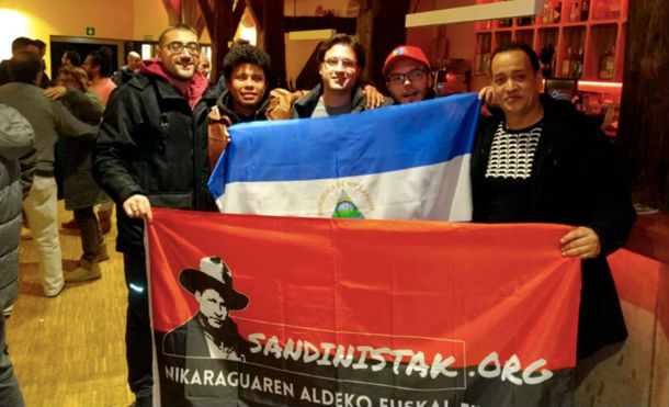 Sandinistas en España continúan en defensa y lucha por la paz en Nicaragua