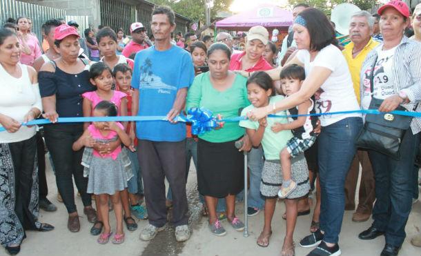 Ocotal: alcaldía entrega nuevas obras en el barrio Modesto Agurcia