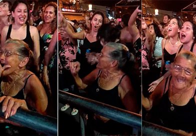 Facebook: Abuela causa furor en las redes al aparecer cantando y bailando en concierto
