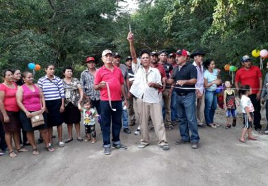 Alcaldía de Larreynaga inaugura mantenimiento de caminos en San Claudio