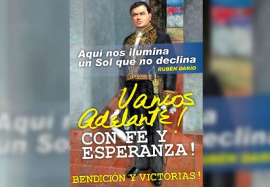 A los nicaragüenses nos ilumina un sol que no declina; Vamos adelante con fe y esperanza!