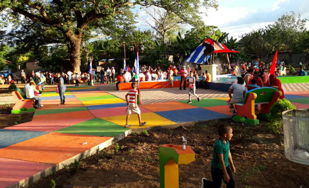 Gobierno municipal de Larreynaga inaugura parque Augusto C. Sandino