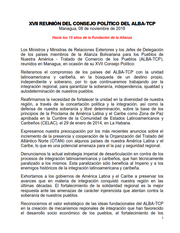 Declaracioìn XVII CP Nicaragua 2018 ULTIMA 1 001