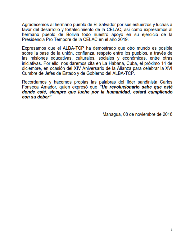 Declaracioìn XVII CP Nicaragua 2018 ULTIMA 1 005