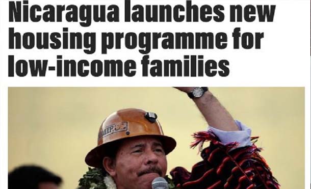 Nicaragua lanza nuevo programa de viviendas para familias de bajos ingresos