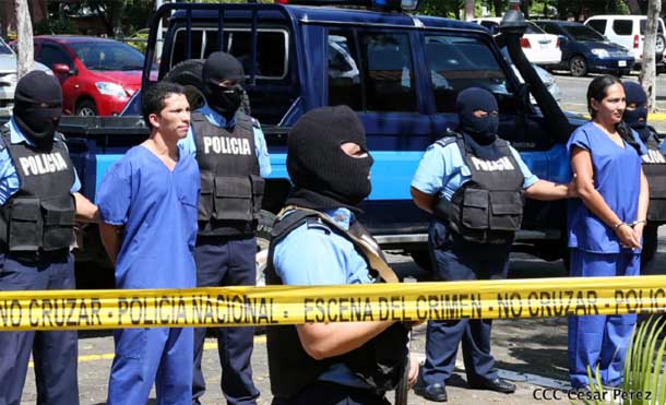 Policía Nacional Presenta a delincuentes que sembraron el terror en Chinandega y Ticuantepe