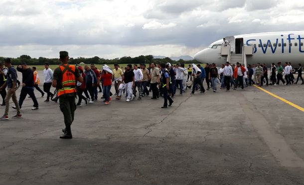 Nicaragua recibe a 74 deportados provenientes de EE.UU
