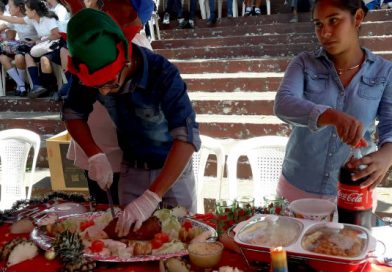 Familias de San Rafael del Sur participan en concurso de comidas navideñas