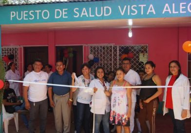 Familias de Nandasmo celebran rehabilitación del puesto de salud en la comunidad Vista Alegre
