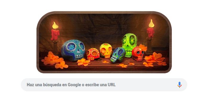 Google celebra el Día de Muertos con doodle animado