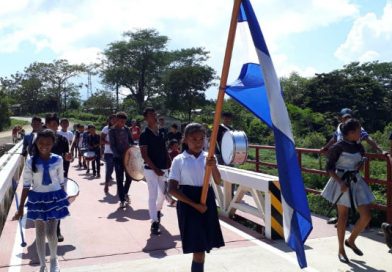 Gobierno Sandinista inaugura el puente Pawanka en Tasba Pri en el Caribe Norte