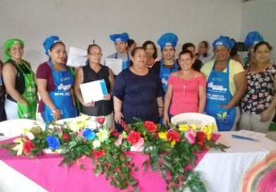 Nueva Guinea: Alcaldía concluye curso de cocina nicaragüense