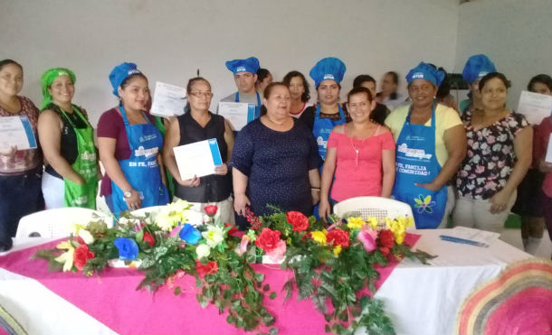 Nueva Guinea: Alcaldía concluye curso de cocina nicaragüense