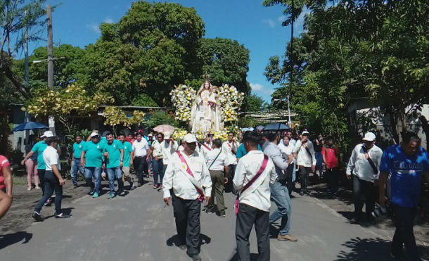 Puerto Momotombo celebra tradicional visita de la Virgen de la Merced
