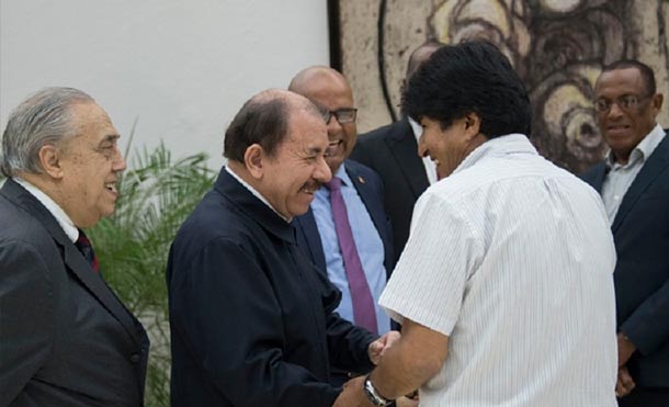 Presidente Evo Morales rechaza "intenciones golpistas contra Nicaragua"