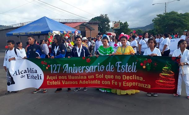 Familias de Estelí celebran 127 años de haber sido elevada a ciudad