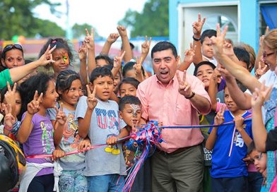 Managuas inauguran la rehabilitación de dos espacios de entretenimiento familiar