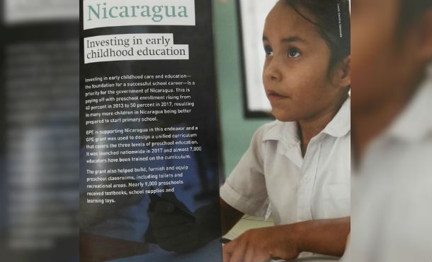 Alianza Mundial para la Educación destaca la prioridad que Nicaragua le da a la educación inicial