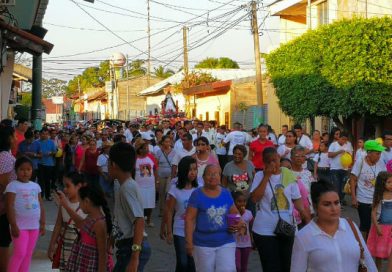 Familias de Corinto festejan 75 años de fe y religiosidad con peregrinación de la Virgen del Hato