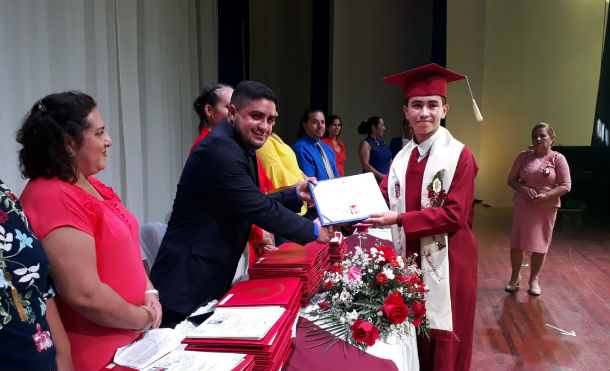 INEP Matagalpa realiza graduación de bachilleres del turno matutino