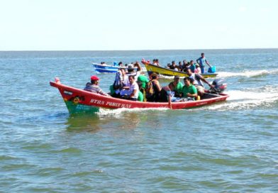 El Viejo: Feligreses realizan Purísima Acuática por primera vez en el Golfo de Fonseca
