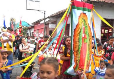 Pueblo católico de Masaya celebran a la Virgen Morena de Guadalupe