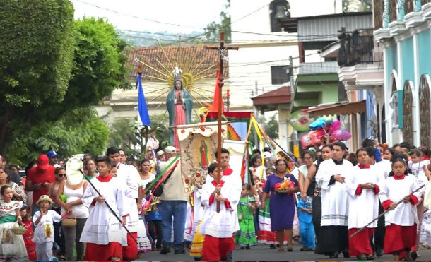 Pueblo católico de Masaya celebran a la Virgen Morena de Guadalupe