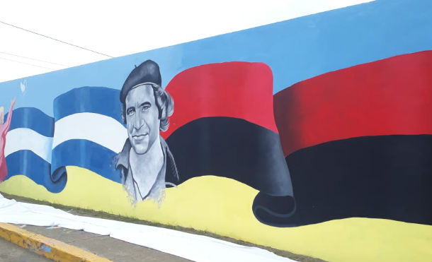Inauguran mural en Rivas en honor a Gaspar García Laviana 