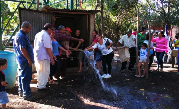 Inauguran proyecto de abastecimiento de agua potable en una comunidad de Chichigalpa