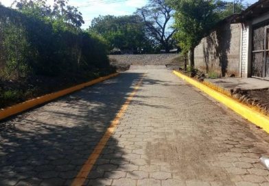 Alcaldía de Chinandega inaugura adoquinado en Reparto Pedro Joaquín Chamorro