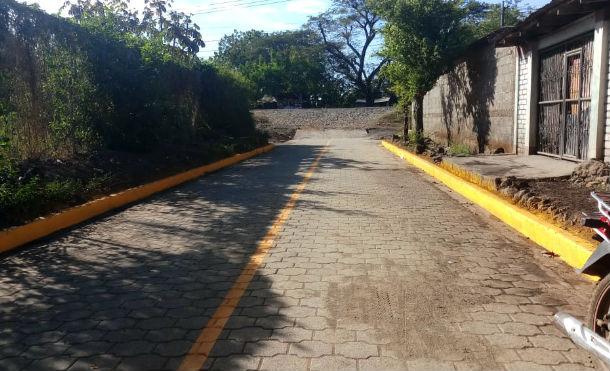 Alcaldía de Chinandega inaugura adoquinado en Reparto Pedro Joaquín Chamorro