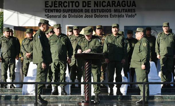 Ejército de Nicaragua realiza ceremonia de traspaso de mando del Centro Superior de Estudios Militares