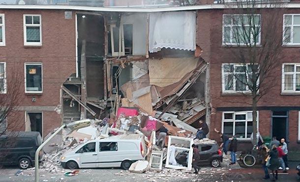 Reportan una explosión y el colapso de varios edificios en La Haya