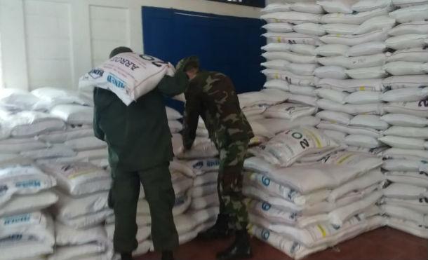 Ejército acompaña traslado de la merienda escolar