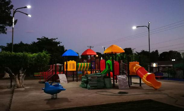 Alcaldía de Chichigalpa realiza modernización del Parque Central Rubén Darío