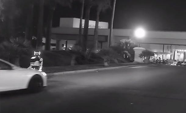 (+Video) Un automóvil Tesla que iba en piloto automático 'mata' a un robot ruso en Las Vegas