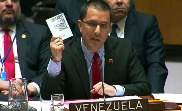 Arreaza en la ONU denuncia golpe de Estado y afirma "¡Venezuela es irrevocablemente libre!"