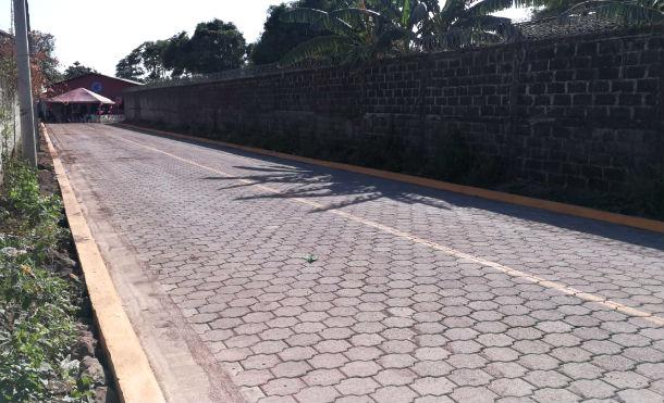 Alcaldía de Chinandega inaugura adoquinado en reparto Carlos Manzanares