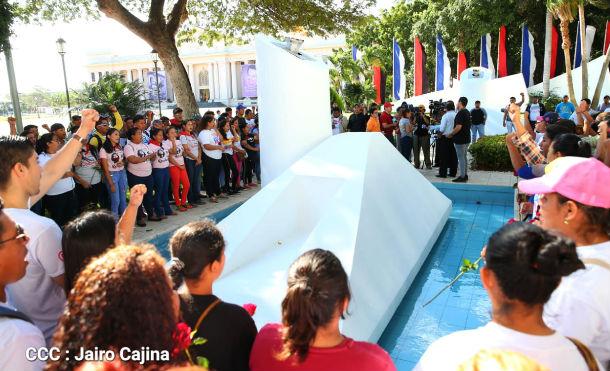 Juventud conmemora el 54 aniversario del tránsito a la inmortalidad del coronel Santos López