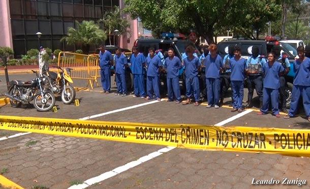 Policía Nacional desarticula bandas delincuenciales en Managua