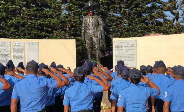 Policía Nacional rinde homenaje al General Sandino a 85 años de su tránsito a la inmortalidad