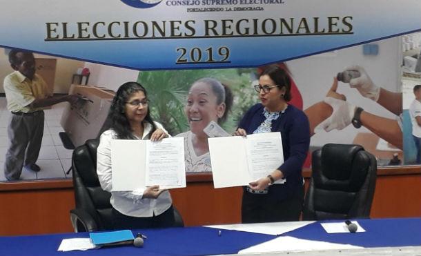CSE y PDDH firman convenio de cara a elecciones Regionales 2019