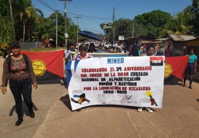 Costa Caribe: MINED celebra con alegría y júbilo el 39 aniversario de la Cruzada Nacional de Alfabetización