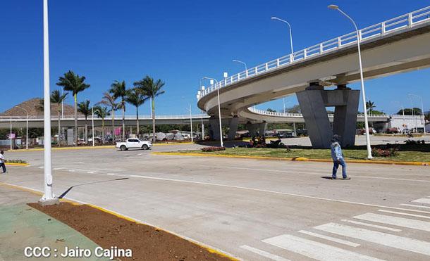 Paso a desnivel del 7 Sur, una de las obras viales más importantes en Managua