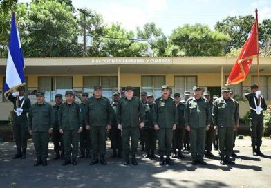 Ejército de Nicaragua realiza traspaso de mando de la Dirección de Personal y Cuadros